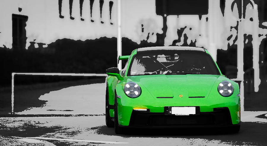 Green Porsche